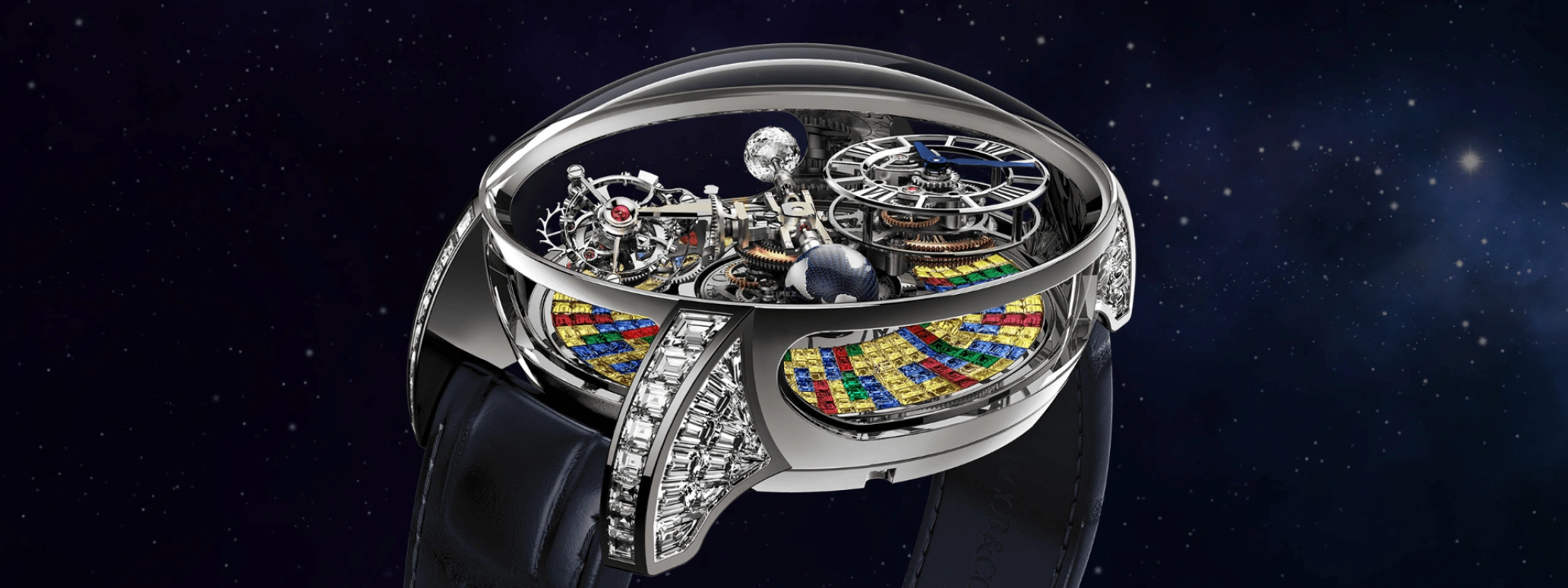 Jacob & Co.,Astronomia ,Gold,White Gold,Handwound,60hours,In-house Caliber,AT800,AT800.30.BD.UB.B