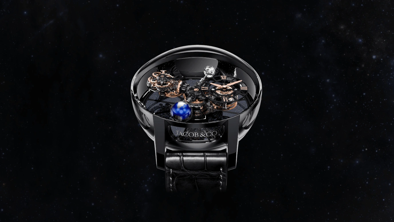 Jacob & Co.,Astronomia ,Ceramic,Handwound,60hours,In-house Caliber,AT100,AT100.95.KN.SD.B