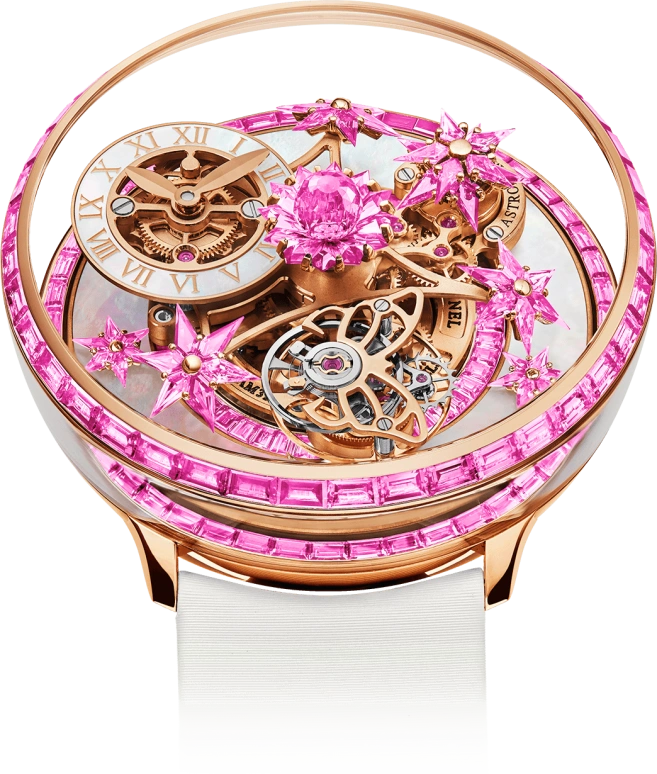 Jacob & Co.,Fleurs de Jardin ,Rose Gold,Gold,Handwound,48hours,In-house Caliber,AF321,AF321.40.BA.AD.A