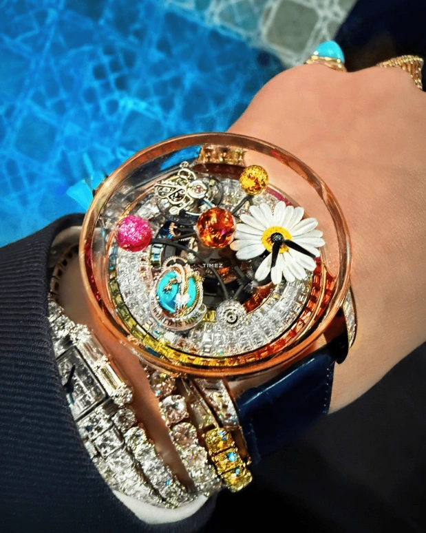 Jacob & Co.,Astronomia ,Rose Gold,Silver,Multi-Color,Sapphire,Round,Astronomia Solar G,Astronomia Solar G-Dragon