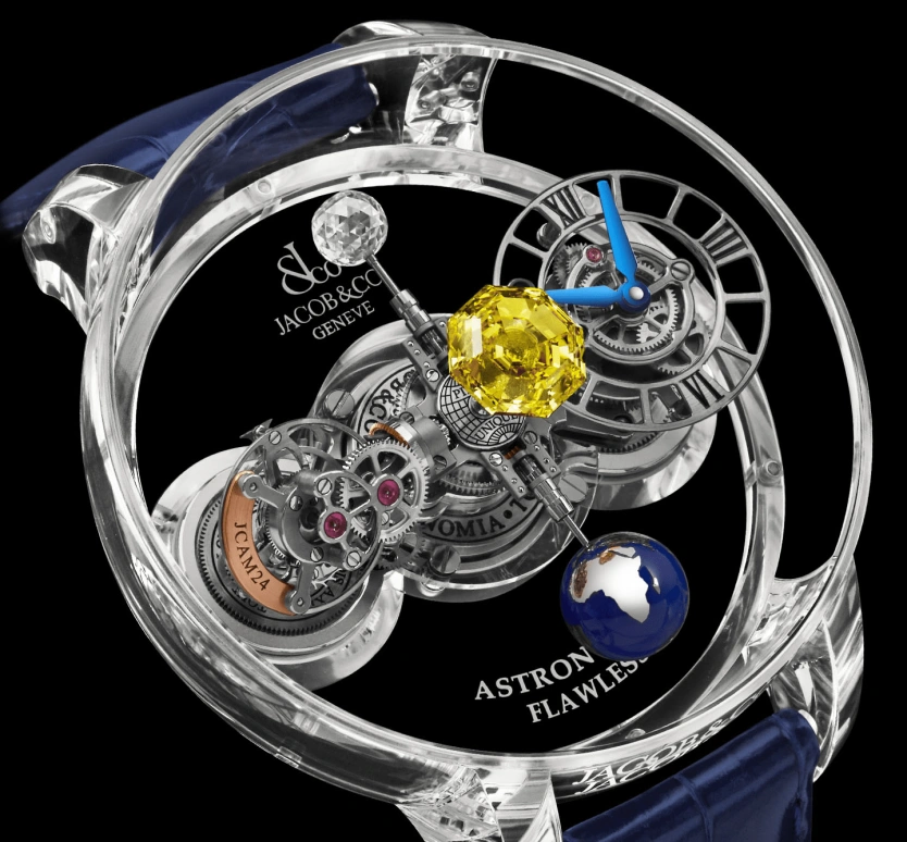 Jacob & Co.,Astronomia ,Sapphire,Crystal,Handwound,60hours,In-house Caliber,AT125,AT125.80.AA.UC.B