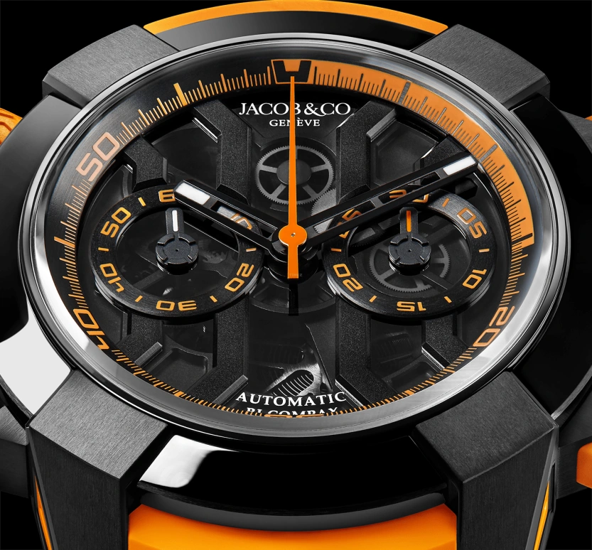 Jacob & Co.,EPIC ,Titanium,48hours,In-house Caliber,Sapphire,EC313,EC313.21.SB.BO.E
