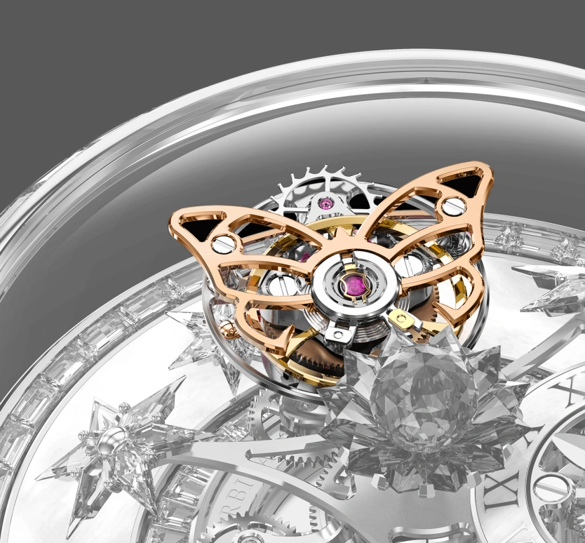 Jacob & Co.,Fleurs de Jardin ,Rose Gold,Gold,Handwound,48hours,In-house Caliber,AF321,AF321.40.BA.AD.A