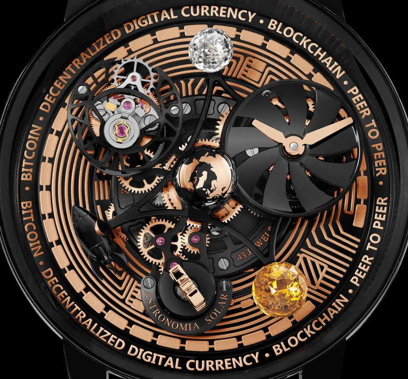 Jacob & Co.,Astronomia 44mm,44mm,Titanium,Sapphire,Handwound,48hours,In-house Caliber,AS310,AS310.21.AB.AA.A