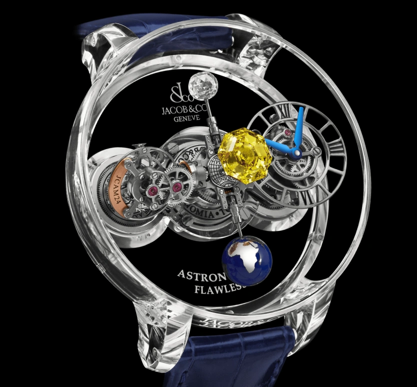 Jacob & Co.,Astronomia ,Sapphire,Crystal,Handwound,60hours,In-house Caliber,AT125,AT125.80.AA.UC.B