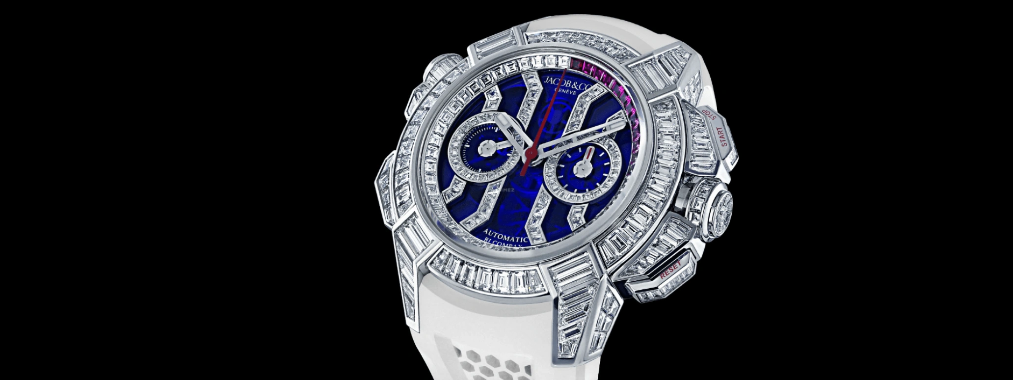 Jacob & Co.,EPIC ,Gold,White Gold,48hours,In-house Caliber,Sapphire,EC422,EC422.30.BW.LW.A