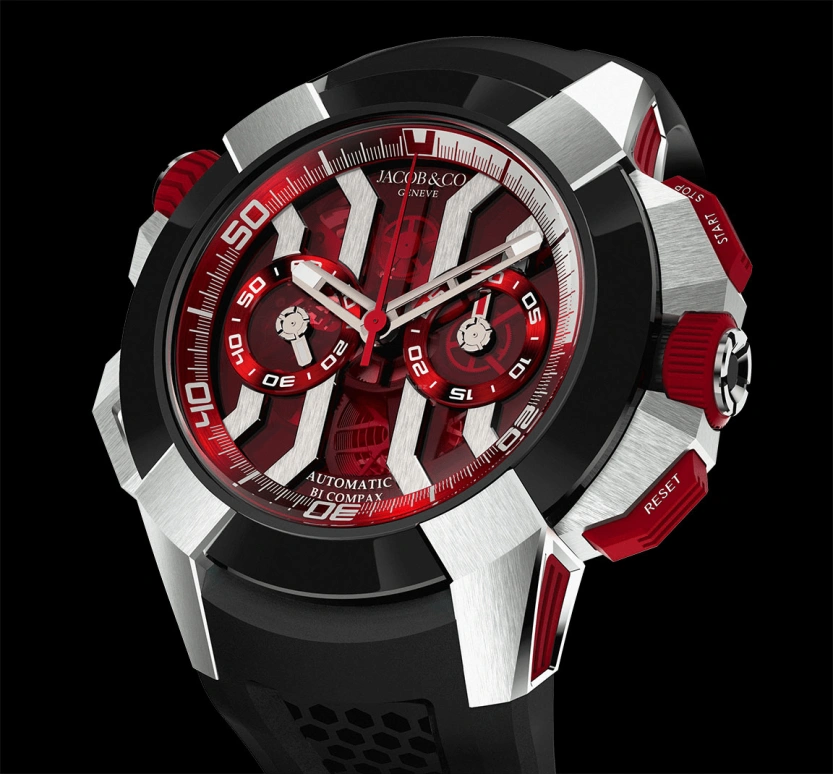 Jacob & Co.,EPIC ,Titanium,48hours,In-house Caliber,Sapphire,EC313,EC313.20.SB.RR.B