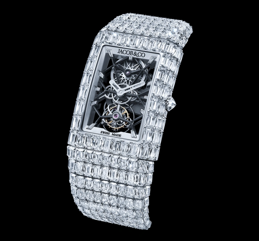 Jacob & Co.,Billionaire 45.67x35mm,45.67x35mm,Gold,White Gold,Sapphire,BL122,BL122.30.BD.BD.A