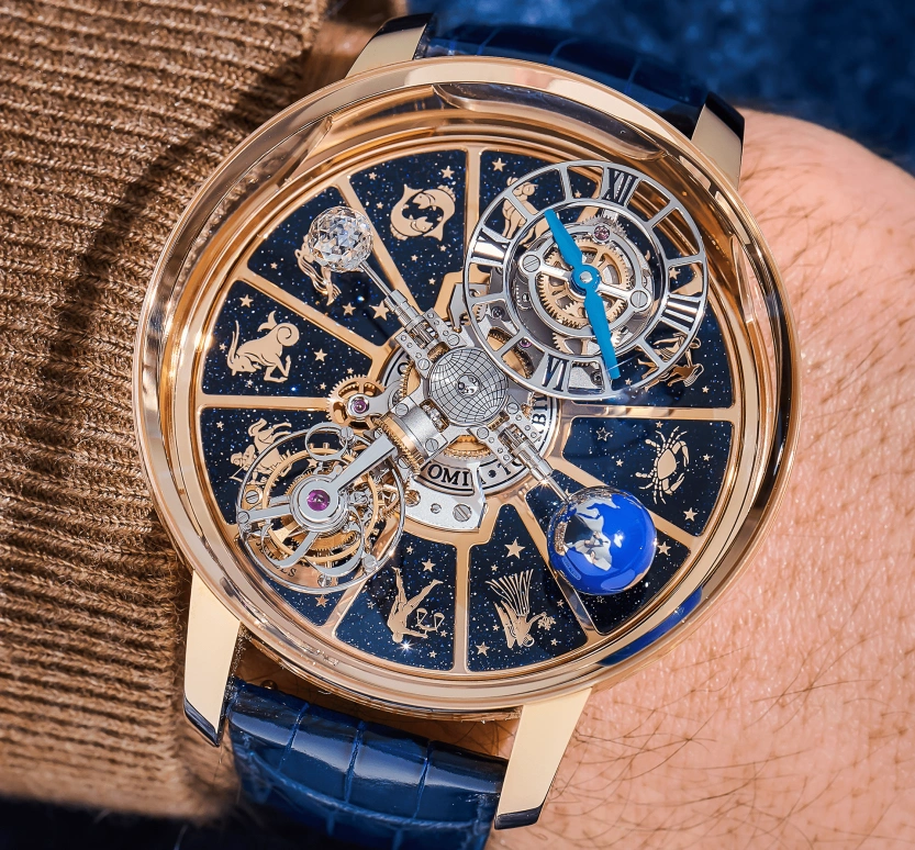 Jacob & Co.,Astronomia 50mm,50mm,Rose Gold,Gold,Handwound,60hours,In-house Caliber,AT100,AT100.40.AC.AB.B