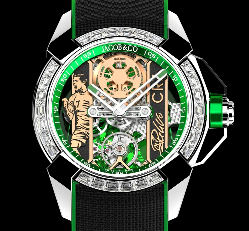 Jacob & Co.,EPIC 44mm,44mm,Stainless Steel,Handwound,48hours,In-house Caliber,Cristiano Ronaldo,EX120,EX120.10.BC.AA.ABRUA