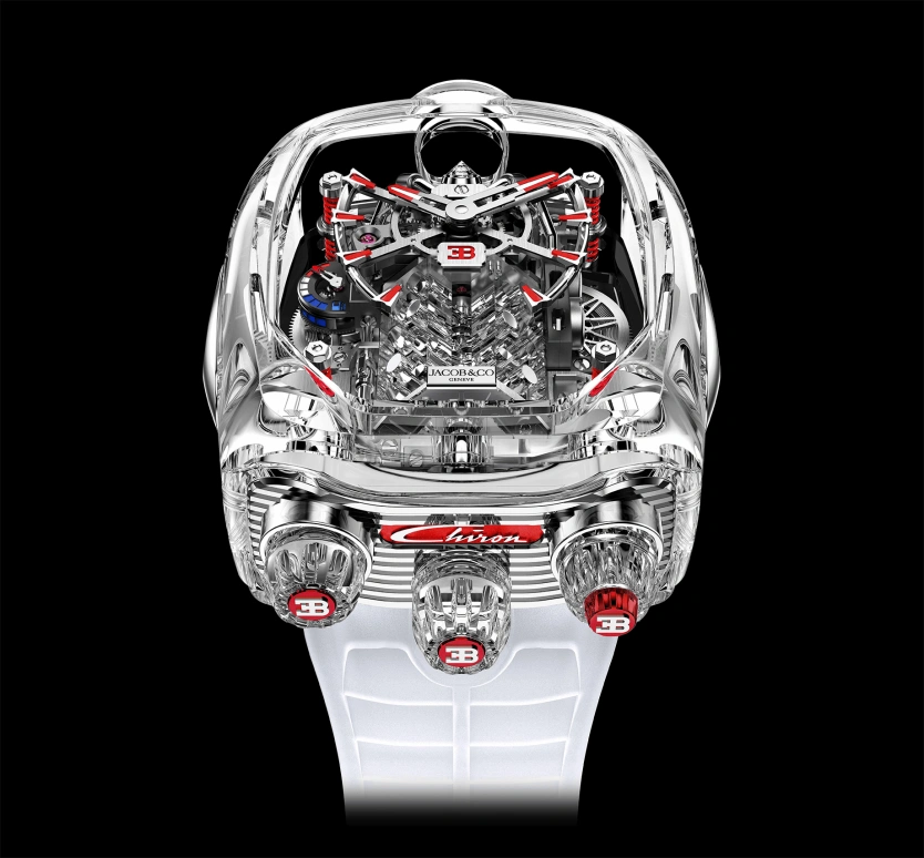 Jacob & Co.,Bugatti Chiron ,Titanium,Sapphire,Crystal,BU210,BU210.80.AC.AB.BBRUA