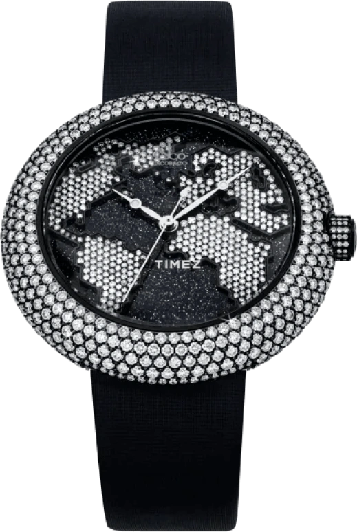 Jacob & Co.,Brilliant 44mm,44mm,Stainless Steel,Black,White,Quartz,Sapphire,Crystal Glass,Oval,CR47STB,CR47STB-4