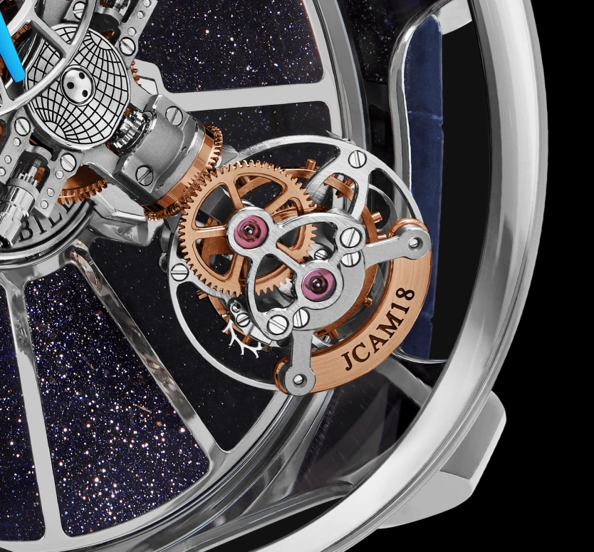 Jacob & Co.,Astronomia 50mm,50mm,Gold,White Gold,Silver,Skeleton,Handwound,60hours,In-house Caliber,AT100,AT100.30.AC.SD.A