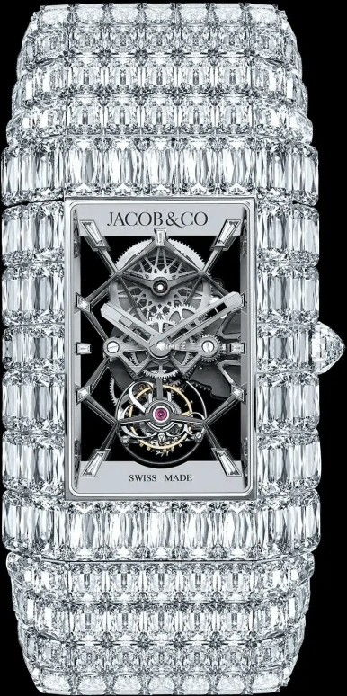 Jacob & Co.,Billionaire 53x40mm,53x40mm,White Gold,Skeleton,Handwound,Tourbillon,72hours,Jake Paul,BL120,BL120.30.BD.UA.A30BD