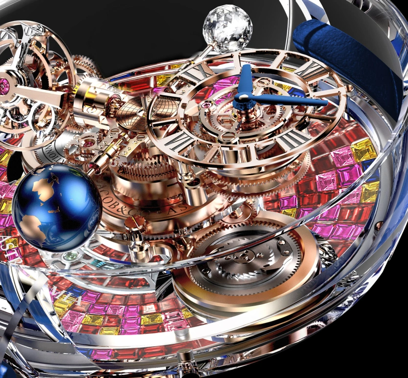 Jacob & Co.,Astronomia ,Sapphire,Handwound,60hours,In-house Caliber,AT130,AT130.48.HD.UA.B