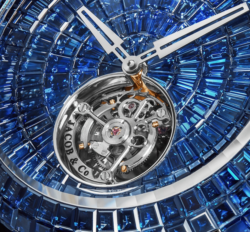 Jacob & Co.,Caviar Tourbillon 47mm,47mm,Gold,White Gold,Blue,Handwound,Tourbillon,100hours,Cristiano Ronaldo,CV201,CV201.30.BB.BB.A