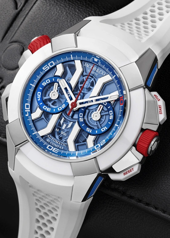 Jacob & Co.,EPIC ,Titanium,48hours,In-house Caliber,Sapphire,EC313,EC313.20.PE.LL.K