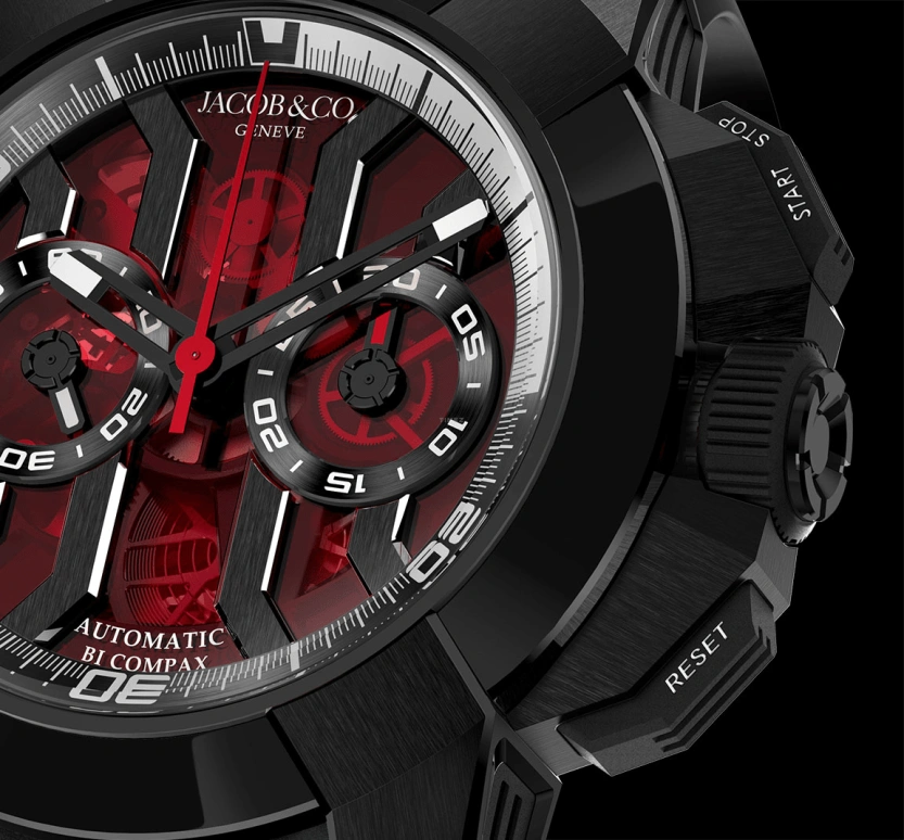 Jacob & Co.,EPIC ,Titanium,48hours,In-house Caliber,Sapphire,EC311,EC311.21.SB.RB.A