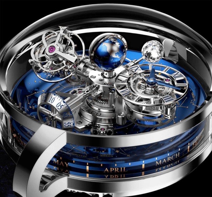 Jacob & Co.,Astronomia 47mm,47mm,Platinum,Handwound,60hours,In-house Caliber,AT110,AT110.60.AA.WD.A