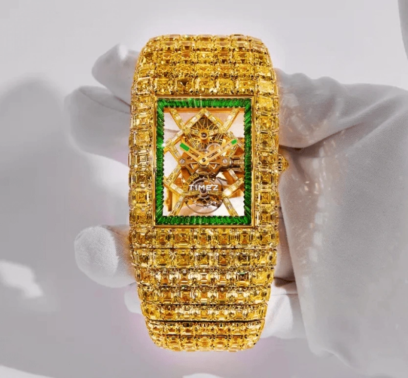 Jacob & Co.,Billionaire 52.20x43.50mm,52.20x43.50mm,Yellow Gold,Gold,Handwound,Tourbillon,72hours,Jacob Arabo,BL130,BL130.50.AA.UA.A