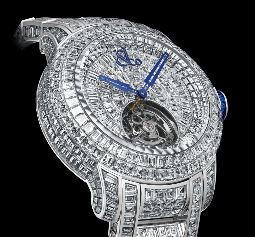 Jacob & Co.,Caviar Tourbillon 47mm,47mm,Gold,White Gold,Handwound,100hours,In-house Caliber,CV201,CV201.30.BD.UB.B30BA