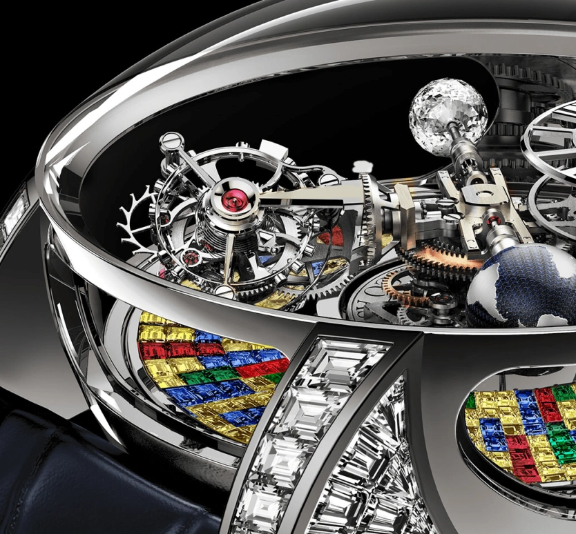 Jacob & Co.,Astronomia ,Gold,White Gold,Handwound,60hours,In-house Caliber,AT800,AT800.30.BD.UB.B