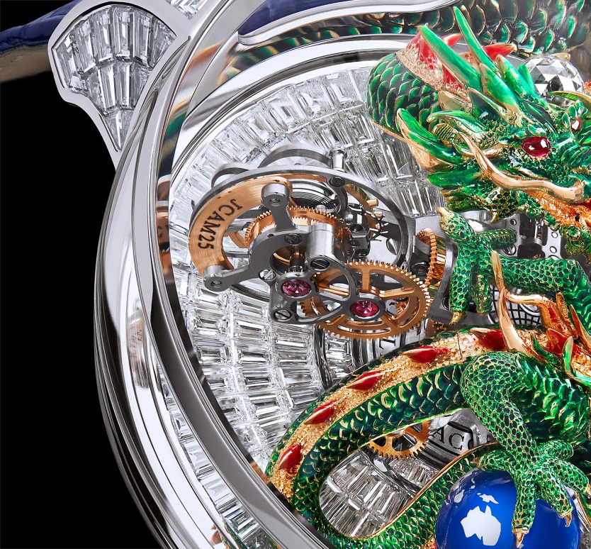 Jacob & Co.,Astronomia 50mm,50mm,Sapphire,Gold,White Gold,Handwound,60hours,In-house Caliber,AT802,AT802.30.DR.UA.ABALA