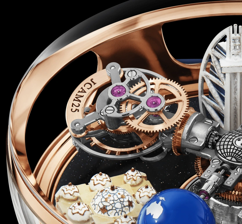Jacob & Co.,Astronomia 50mm,50mm,Rose Gold,Sapphire,Gold,Handwound,60hours,In-house Caliber,AT102,AT102.40.AI.UA.ABALA