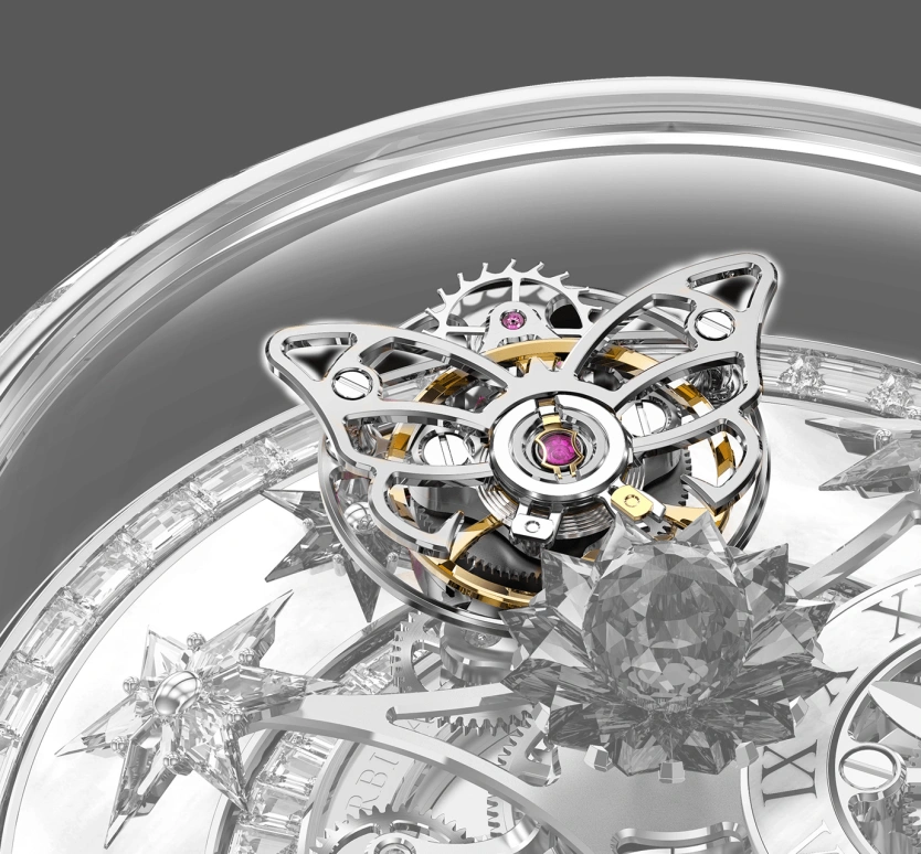 Jacob & Co.,Fleurs de Jardin ,Gold,White Gold,Handwound,48hours,In-house Caliber,AF321,AF321.30.BA.AC.A