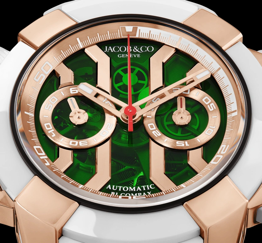 Jacob & Co.,EPIC 47mm,47mm,Rose Gold,Gold,48hours,In-house Caliber,Sapphire,EC312,EC312.42.PB.GN.A