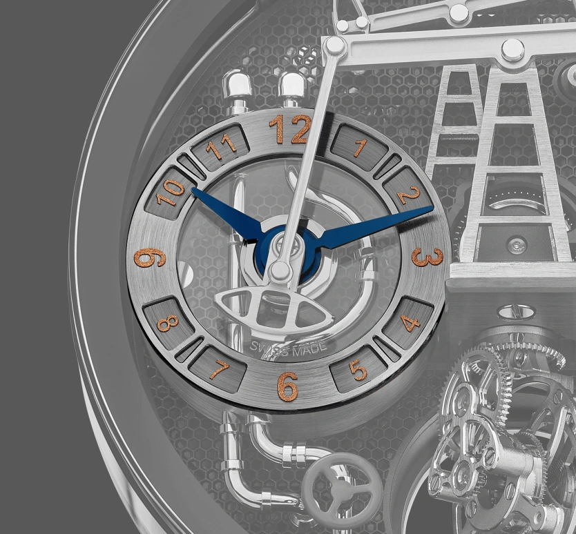 Jacob & Co.,Oil Pump ,Titanium,Sapphire,Handwound,60hours,In-house Caliber,OI100,OI100.21.AA.AA.A