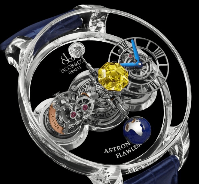 Jacob & Co.,Astronomia ,Sapphire,Crystal,Handwound,60hours,In-house Caliber,AT125,AT125.80.AA.UC.B