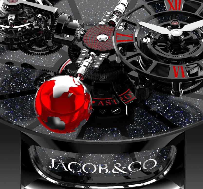 Jacob & Co.,Astronomia ,Ceramic,Handwound,60hours,In-house Caliber,AT100,AT100.95.KR.SR.B