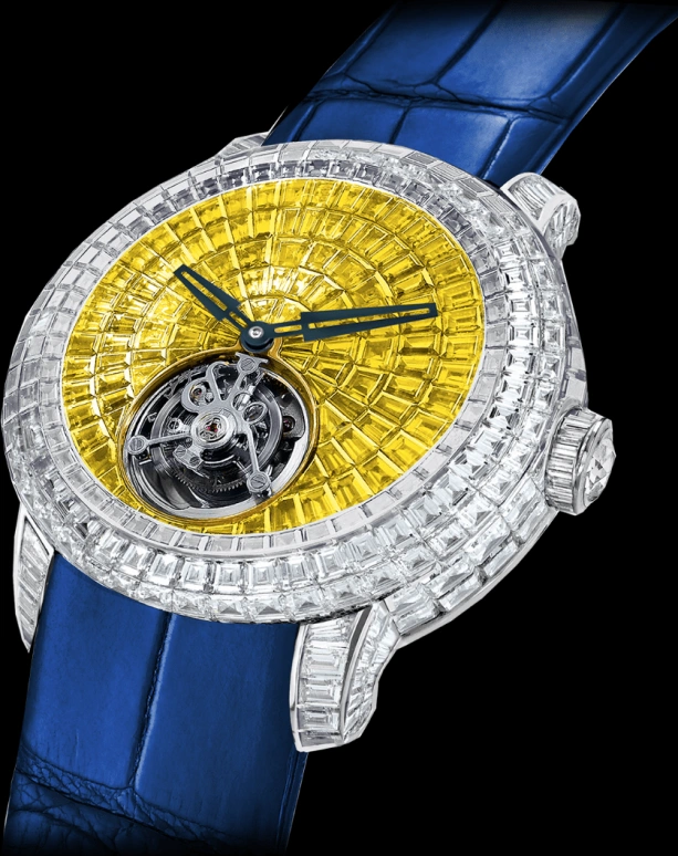 Jacob & Co.,Caviar Tourbillon ,Handwound,100hours,In-house Caliber,CV201,CV201.30.BD.BY.A