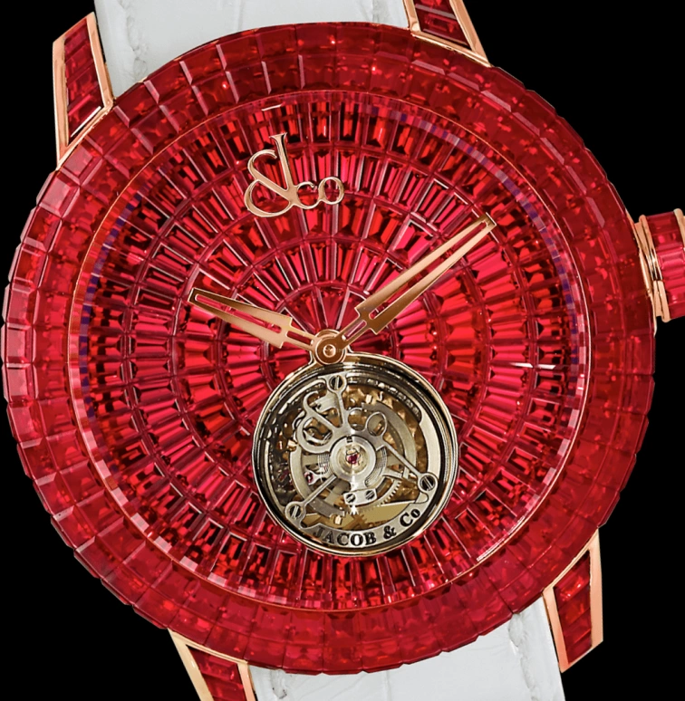 Jacob & Co.,Caviar Tourbillon ,Handwound,100hours,In-house Caliber,CV201,CV201.40.BR.UB.A