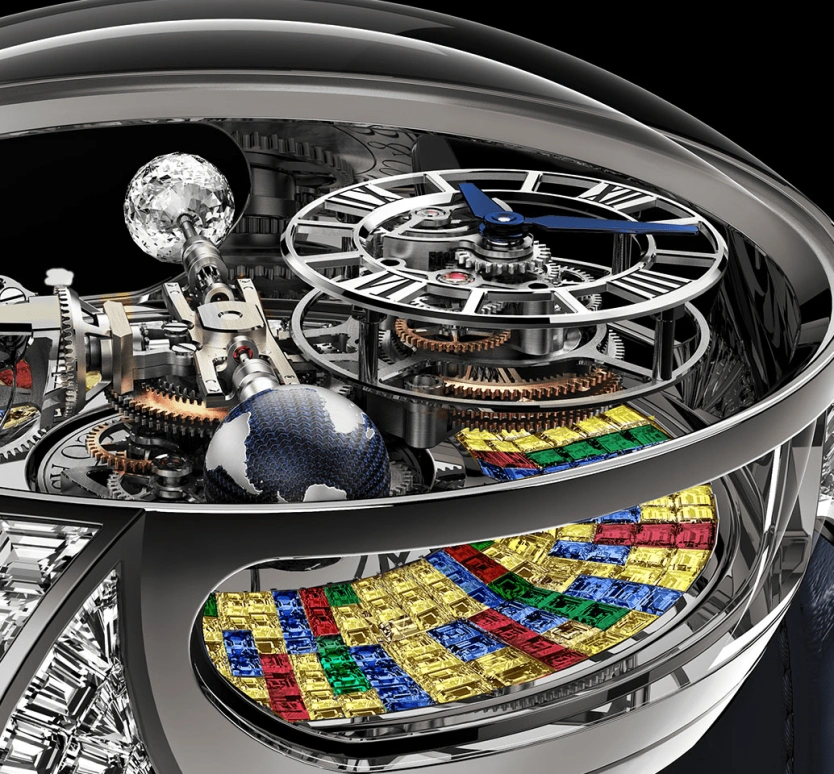Jacob & Co.,Astronomia ,Gold,White Gold,Handwound,60hours,In-house Caliber,AT800,AT800.30.BD.UB.B