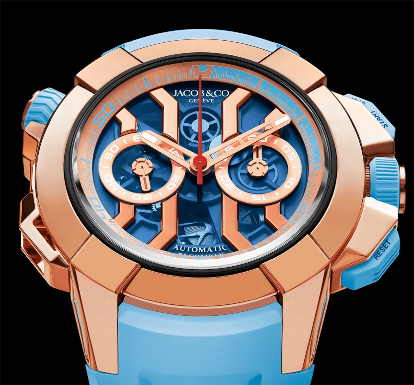 Jacob & Co.,EPIC ,Rose Gold,Titanium,Gold,48hours,In-house Caliber,Sapphire,EC323,EC323.42.AA.AA.BBRUA