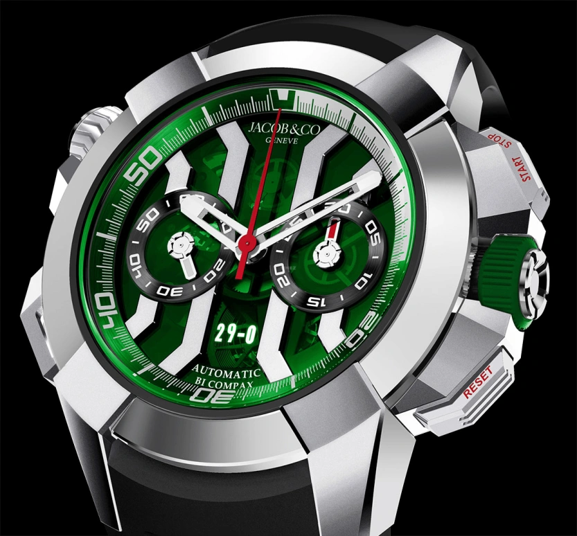 Jacob & Co.,EPIC ,Titanium,48hours,In-house Caliber,Sapphire,EC323,EC323.20.AB.AB.A
