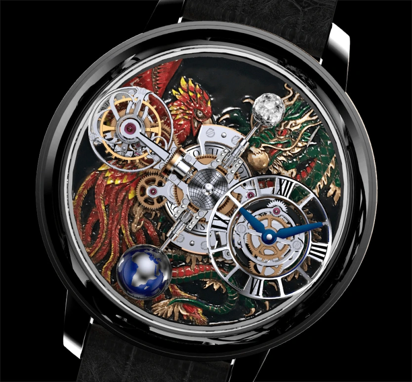 Jacob & Co.,Astronomia ,Black Gold,Gold,Handwound,60hours,In-house Caliber,AT100,AT100.31.AC.UA.B