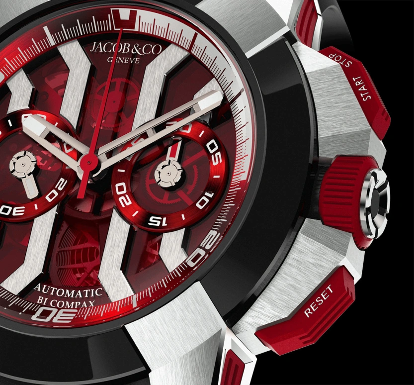 Jacob & Co.,EPIC ,Titanium,48hours,In-house Caliber,Sapphire,EC313,EC313.20.SB.RR.B