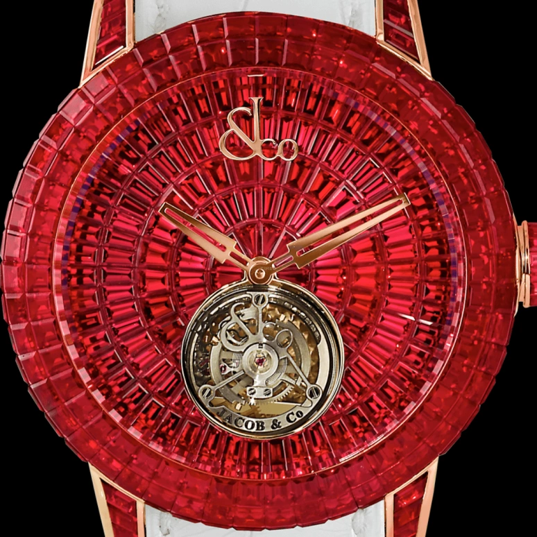 Jacob & Co.,Caviar Tourbillon ,Handwound,100hours,In-house Caliber,CV201,CV201.40.BR.UB.A