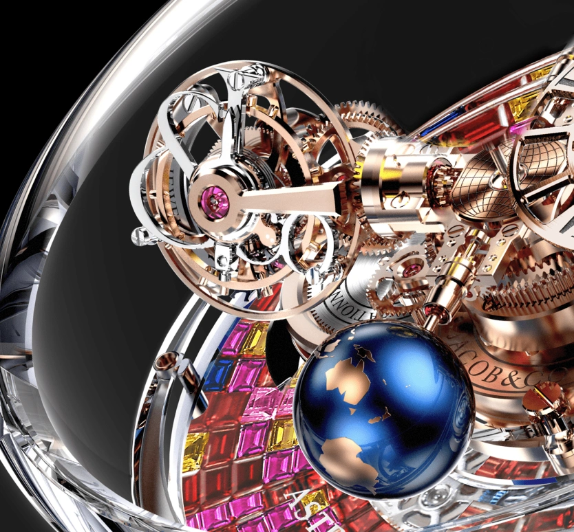 Jacob & Co.,Astronomia ,Sapphire,Handwound,60hours,In-house Caliber,AT130,AT130.48.HD.UA.B