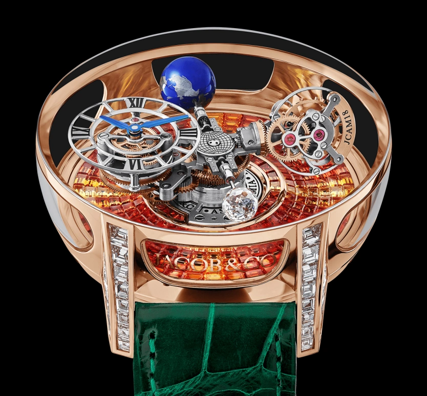 Jacob & Co.,Astronomia 50mm,50mm,Rose Gold,Gold,Handwound,60hours,In-house Caliber,AT800,AT800.40.BD.UB.B
