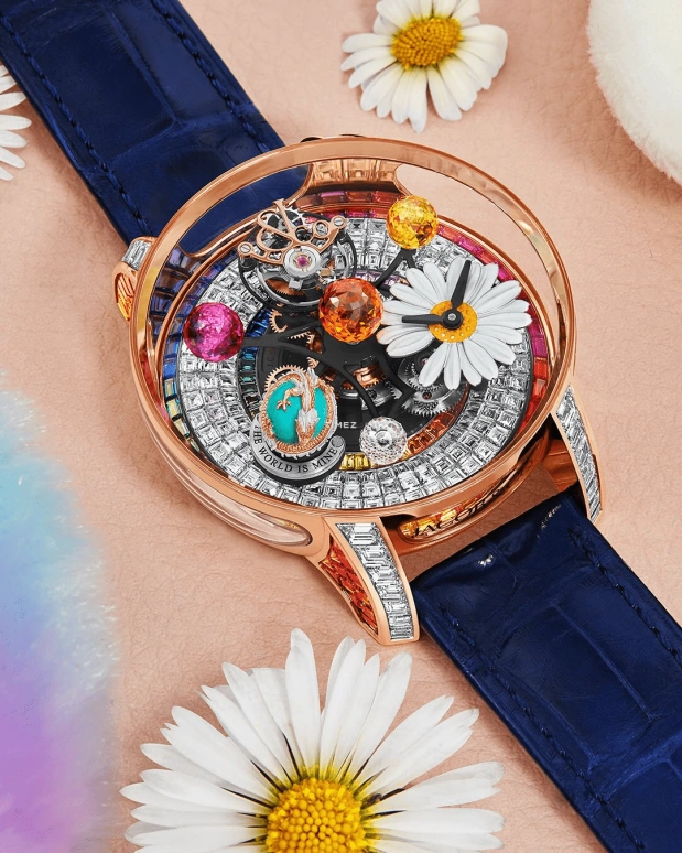 Jacob & Co.,Astronomia ,Rose Gold,Silver,Multi-Color,Sapphire,Round,Astronomia Solar G,Astronomia Solar G-Dragon