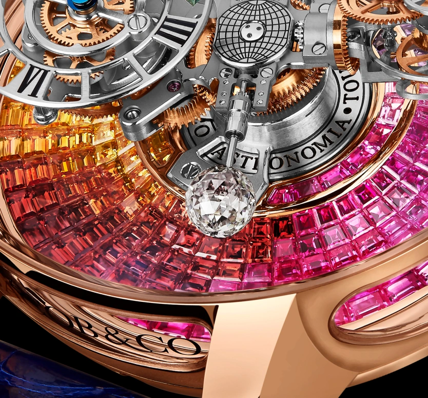 Jacob & Co.,Astronomia 50mm,50mm,Rose Gold,Gold,Handwound,60hours,In-house Caliber,AT100,AT100.40.AC.UR.A