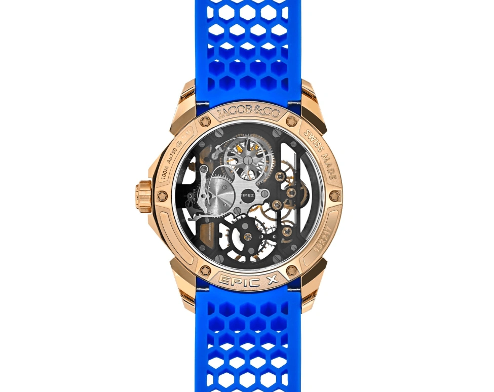 Jacob & Co.,EPIC 44mm,44mm,Rose Gold,Handwound,48hours,In-house Caliber,EX113,EX113.43.AE.AA.ABRUA