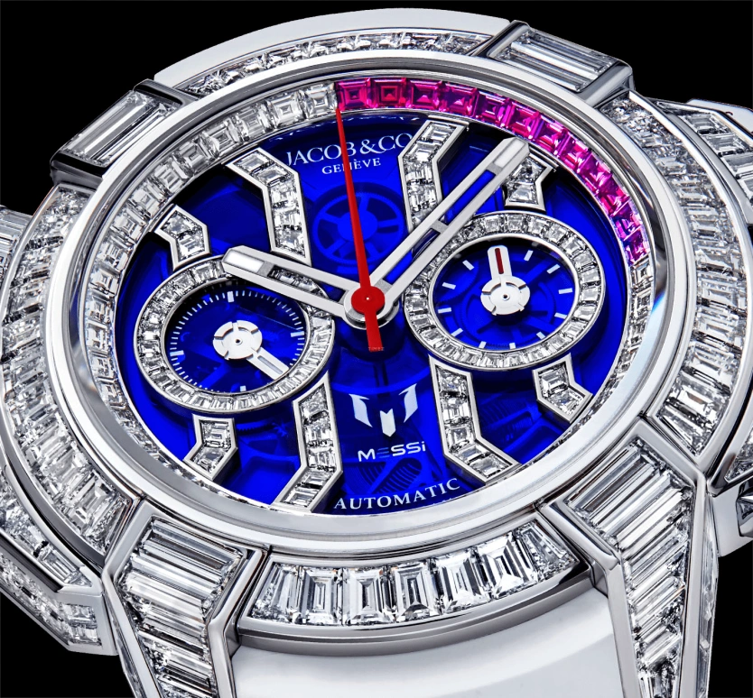 Jacob & Co.,EPIC ,Gold,White Gold,48hours,In-house Caliber,Lionel Messi,Leo Messi,GOAT,EC422,EC422.30.BD.UA.ABRUA