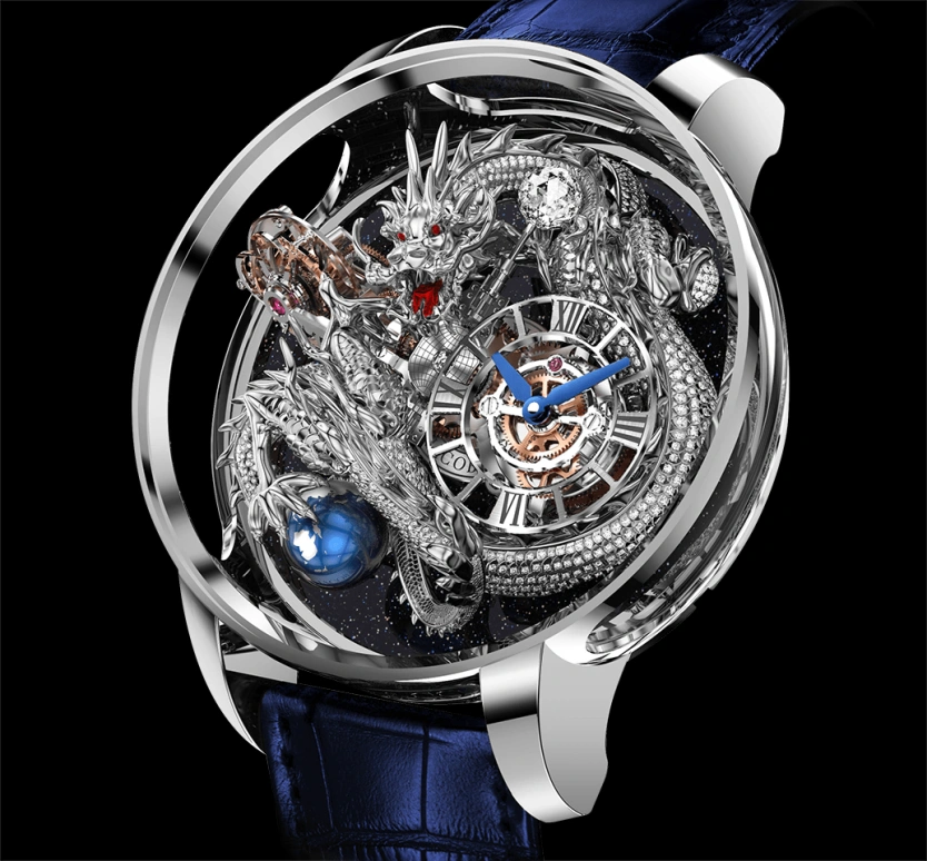 Jacob & Co.,Astronomia ,Sapphire,Gold,White Gold,Handwound,60hours,In-house Caliber,AT102,AT102.30.DR.UA.A