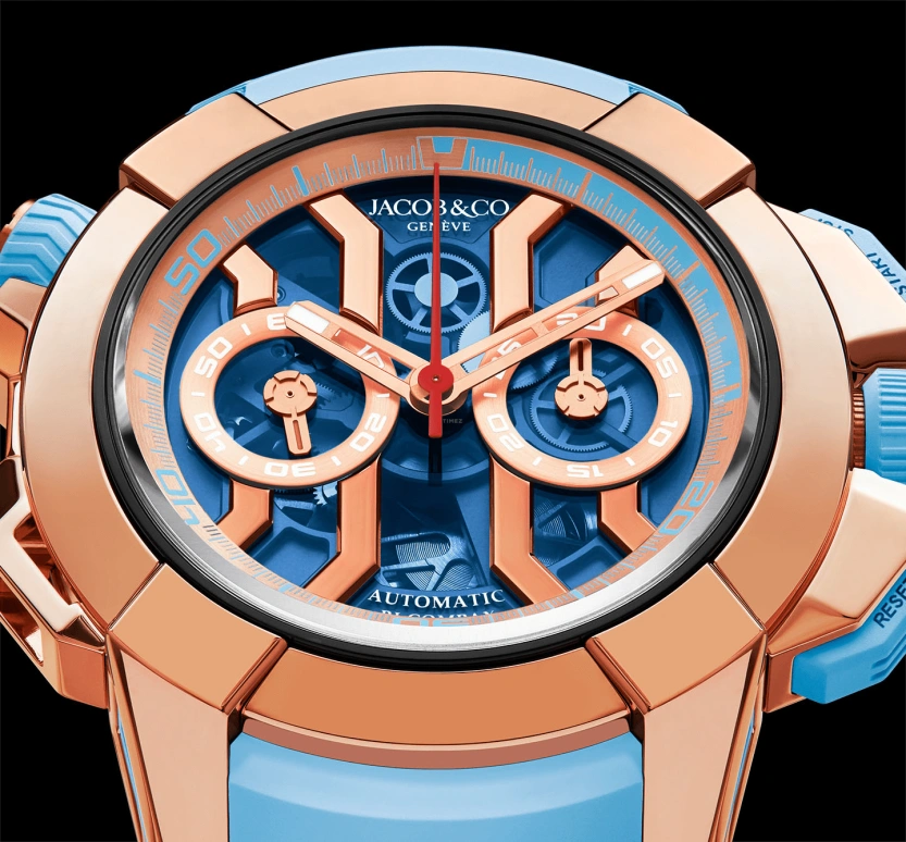 Jacob & Co.,EPIC ,Rose Gold,Titanium,Gold,48hours,In-house Caliber,Sapphire,EC323,EC323.42.AA.AA.BBRUA