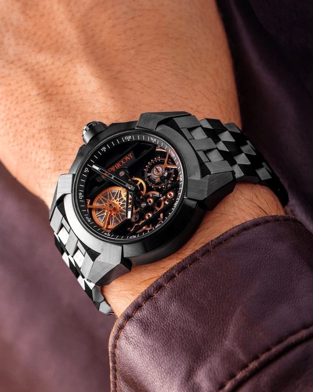 Jacob & Co.,EPIC 44mm,44mm,Ceramic,Black,Handwound,48hours,In-house Caliber,EX115,EX115.95.AC.AA.A95AA